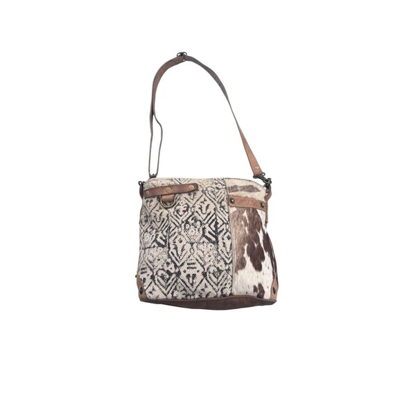 Myra Western Womens Shoulder Bag Leather Cowhide Crossbody Purse Blue Fast Ship - Picture 13 of 16